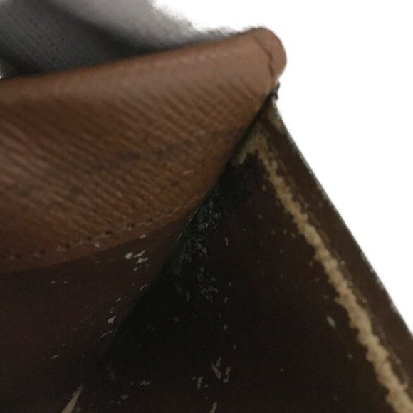 926131T Louis Vuitton Wallet Porte Monnaie Plat Brown Monogram - Picture 8 of 9